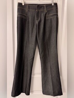 #1969 - Caché Contour Collection Gray Blue Tencel-Like Fashion Denim Boot Jeans